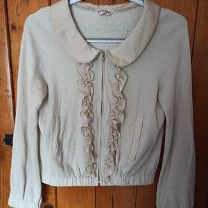 Emily Temple Cute Cream Zip-up Frilly Lolita Cardigan Japanese Import